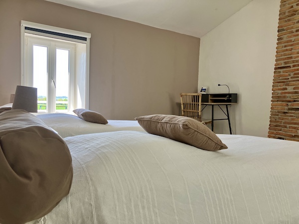 chambre lits simples gîte la frouardière 85410